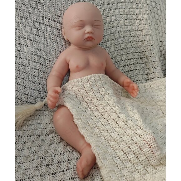 3.5kg Full Body Silicone Sleeping Newborn 45cm Cute Reborn Baby Dolls Girl Dolls - Picture 7 of 16